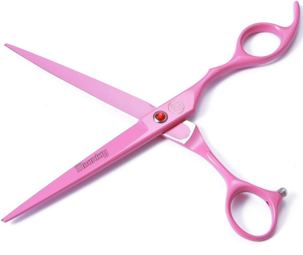 Professional Dog Scissors Set - 7 Inch/8 Inch Curved Chunkers & Thinning Shears with Grooming Comb