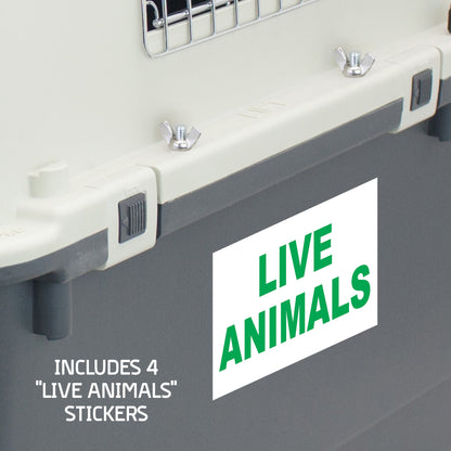 Airline Approved Plastic Dog Kennel with Wheels, Large