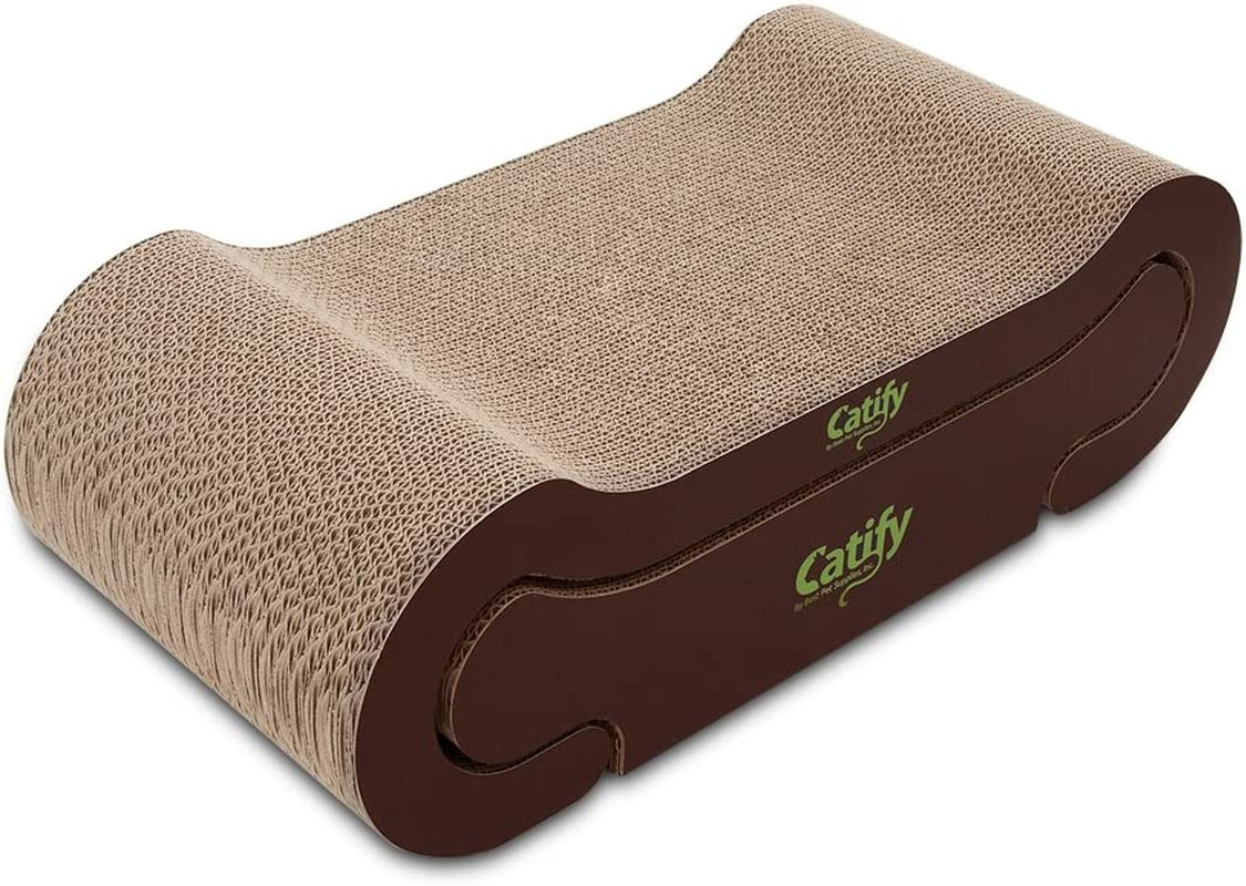 Catify Cat Scratcher, Fun Interactive Scratchers, Posts, Poles, Claw Safe, Furniture Saver Indoor Play Support Natural Cat Behaviors Heavy Duty - Lounger I