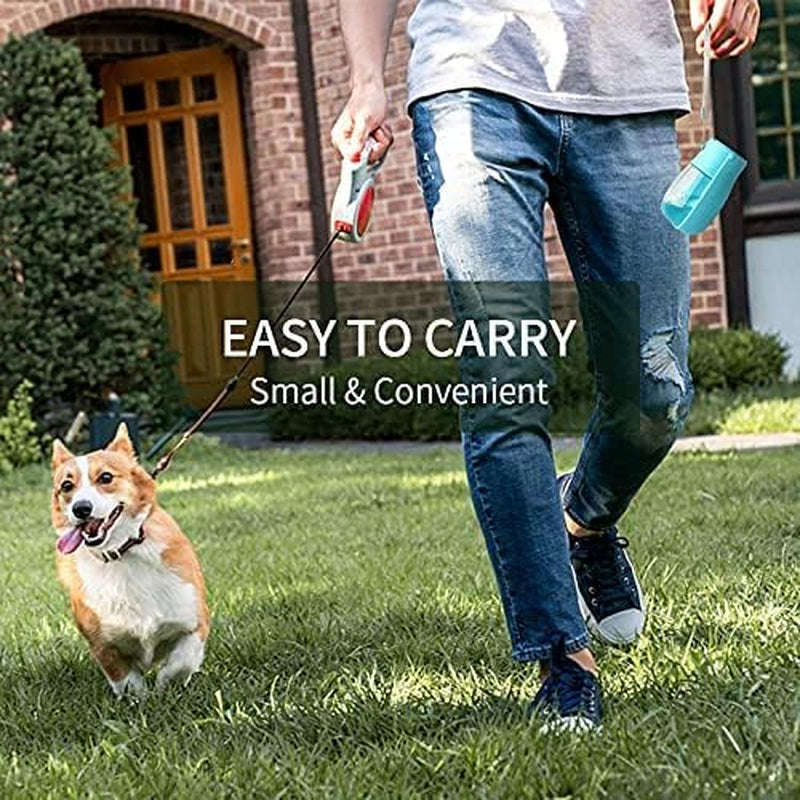 Portable Dog Water Bottle Foldable Pet Water Bottles for Dogs Light Weight Dog Water Bowl Dispenser Dog Water Bottles for Walking Traveling Hiking（10 Oz）（Blue）